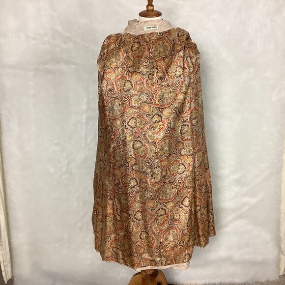 Vintage 60s Beige Tweed Belted Dress, Double Breasted Jacket, Belt & Scarf Set L - Picture 6 of 14